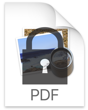 PDFがロックされたイメージ